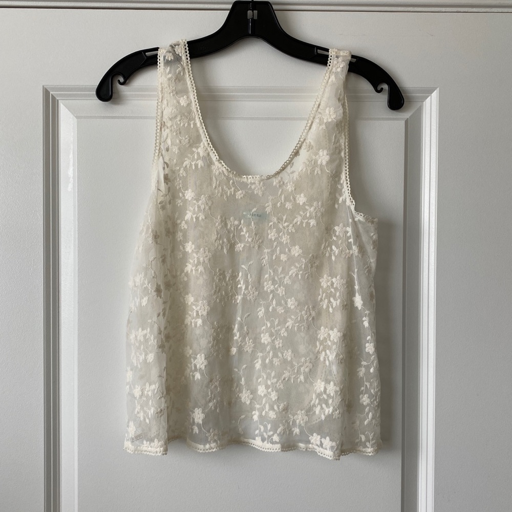 Kimchi Blue I  Sheer Lace Tank